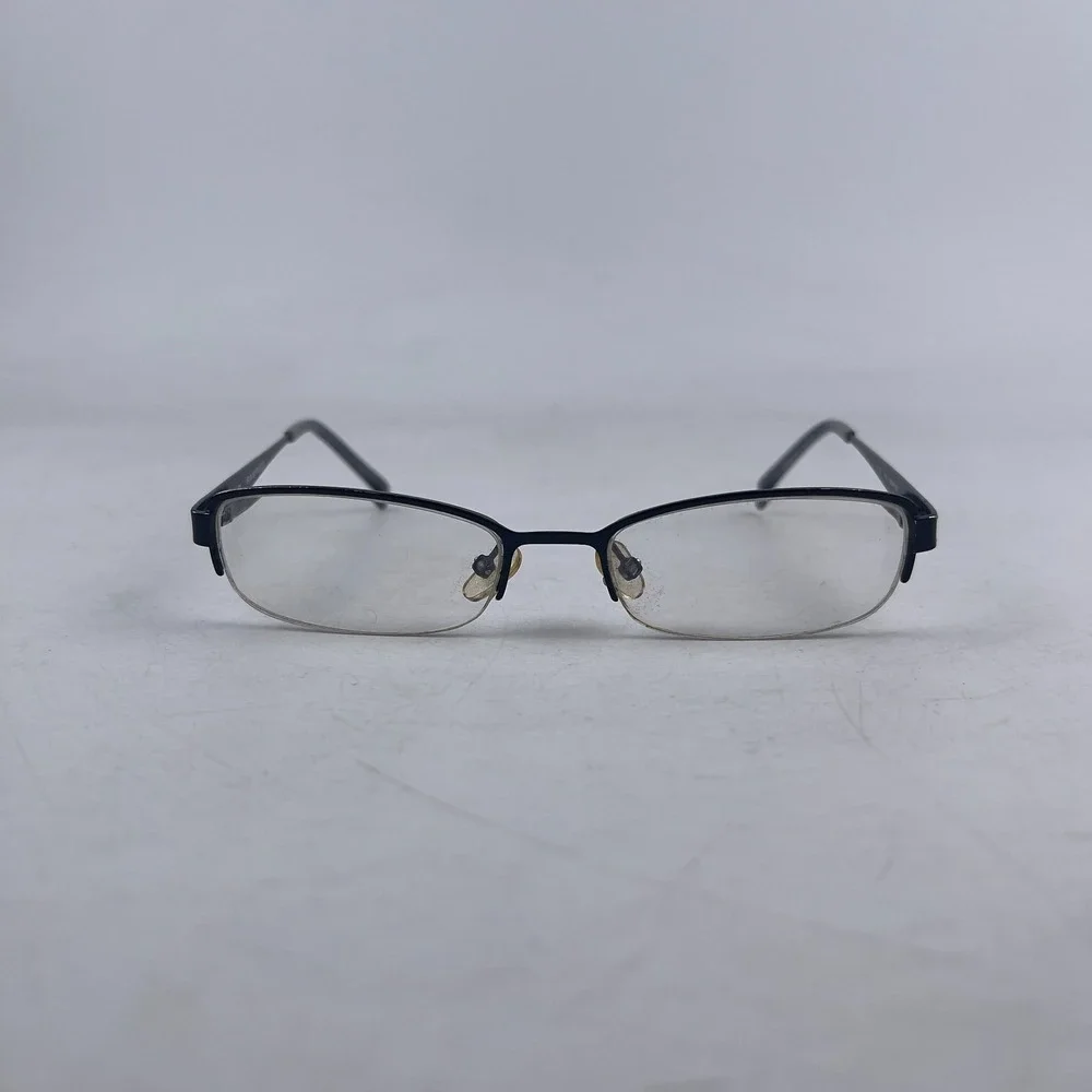 Rampage R 123 Women Eyeglasses Frame Black Metal Rectangle Half Rim 50-17-135 mm